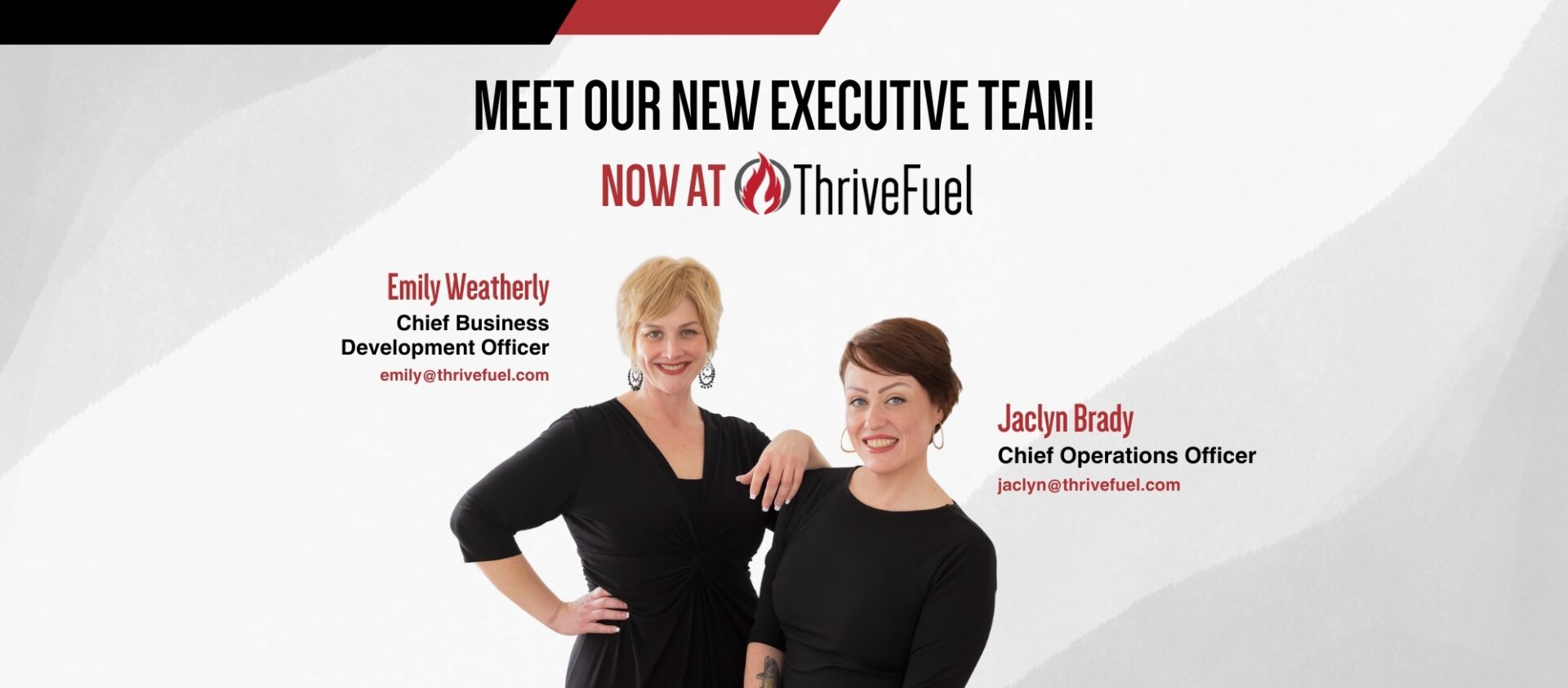 Adding Fuel to Thrive Fire with New Executive Duo! #FueltoThrive